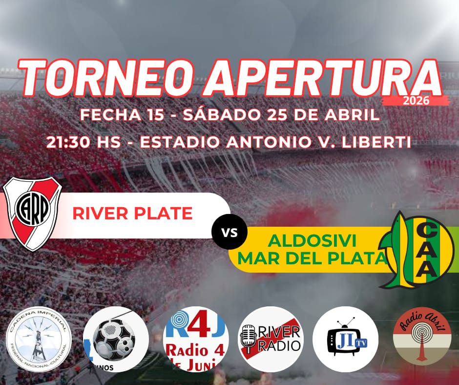 Riverradior4j's tweet photo. @RiverPlate 🆚 @clubaldosivi | Todo tipo de competencia oficial. | ✍🏻 @MAReverdito
https://t.co/RJQkwnHQZK https://t.co/7YKFnPgick