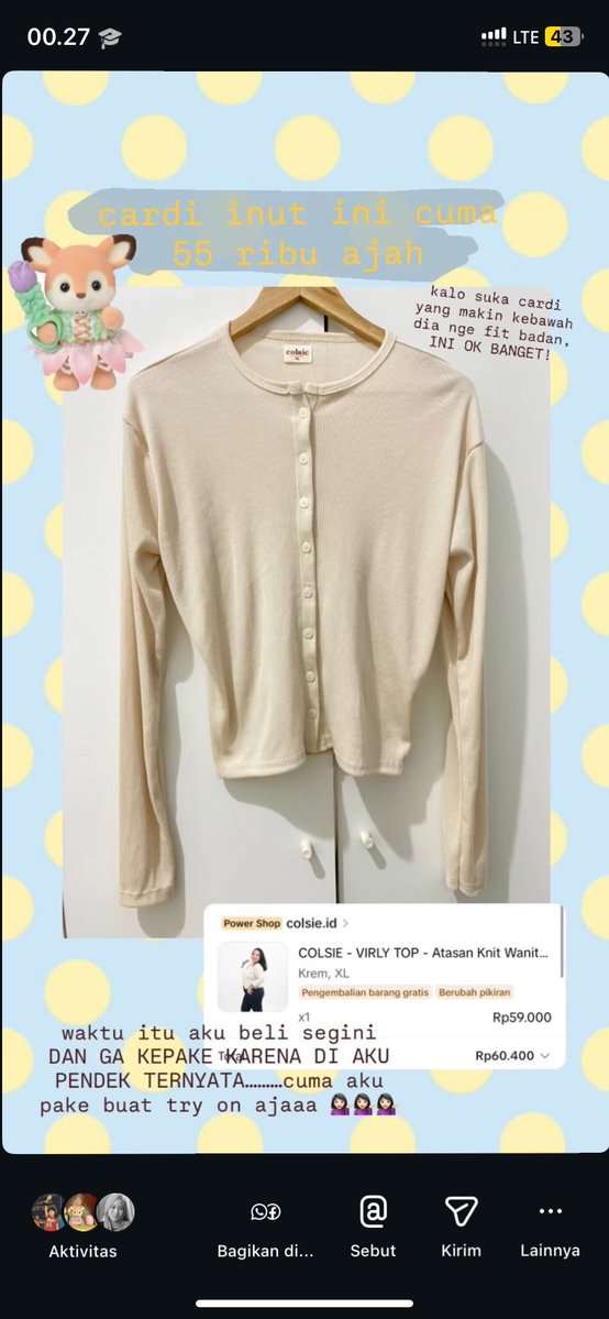 meimaiOo's tweet image. @KomunitasMurah #wts #PRELOVED #preloved #thrift #komunitasmurahmurah 
INI STOK TERBARU YAAA DAN UPDATE HARGA TERBARUUU, yang minat PLIS DM AKU YAAA 💛💛💛💛💛💛💛 buat aku nabungg kuliahh hihihiii 🫰🏻🫰🏻