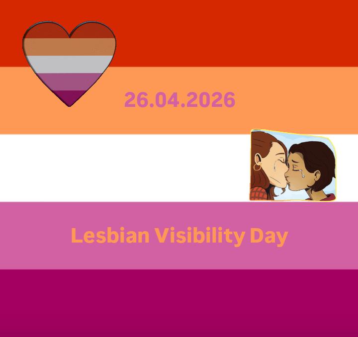 👩‍❤️‍💋‍👩 #LesbianVisibilityDay (26.04.2026)
Alle Frauen, die Frauen lieben, erfahren heute besondere Sichtbarkeit. 
Wir unterstützen all unsere lesbischen Mitmenschen! 

#TagDerLesbischenSichtbarkeit #Lesbian #support #queer
#schwuLESBIscherstammtisch #kaiserslautern #kakenloken