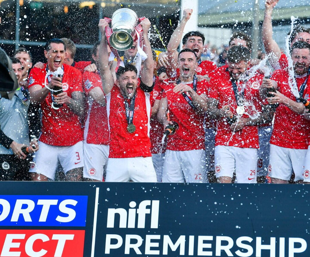 WilliamLytle78's tweet photo. Scenes at Inver Park as Larne win the Irish League again 
Well done @larnefc #Champions #ForTheTown https://t.co/7LjKbZLxEX