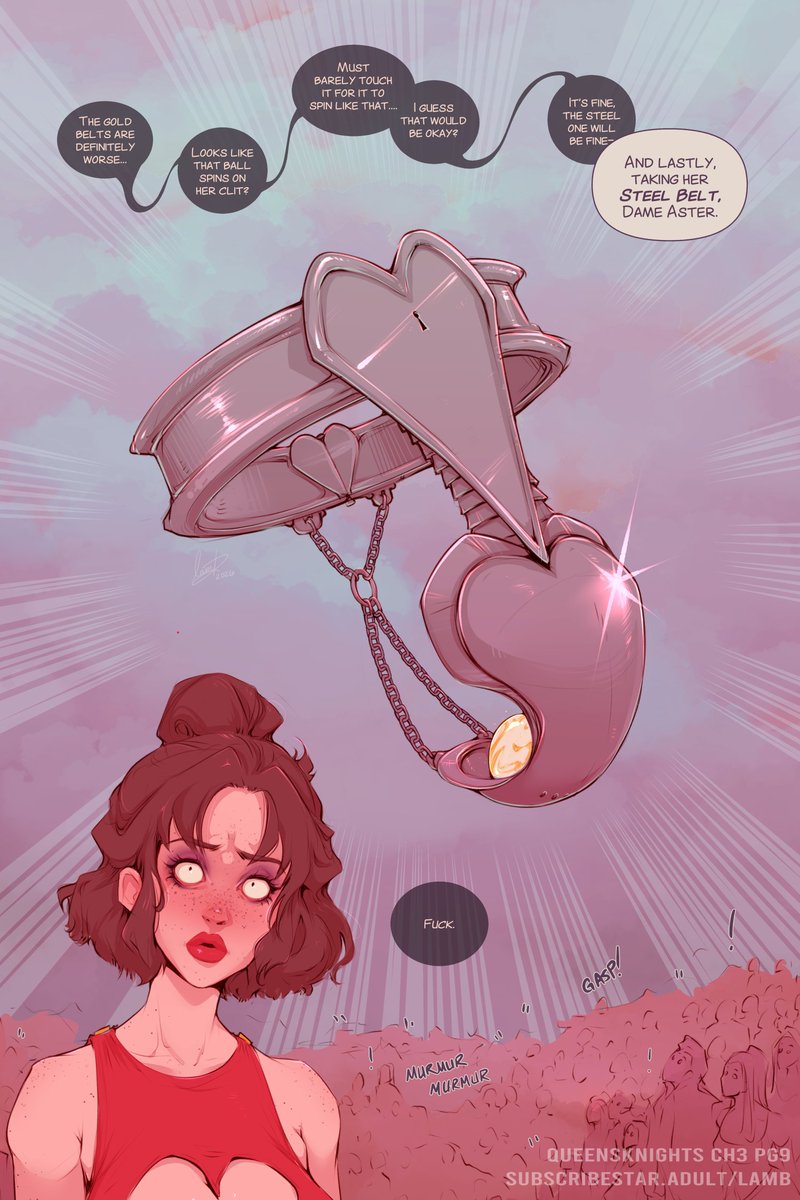 LambsLewds's tweet photo. 👑♥️🗝️ QUEENSKNIGHTS
— chapter 3  |  page 9

"Fuck."