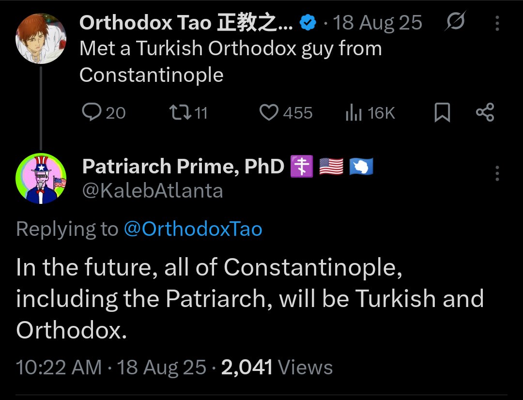 Patriarch Prime, PhD ☦️ 🇺🇸 🇦🇶 tweet media