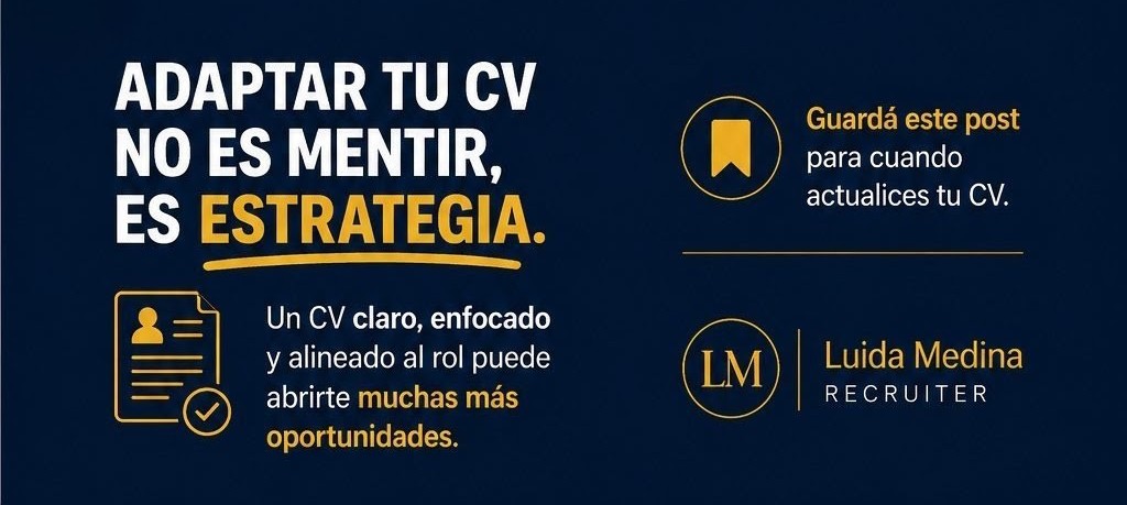 Muchos CVs son descartados antes de ser leídos.
No porque falte experiencia,
sino porque no está bien comunicada.
Adaptar tu CV no es mentir, es estrategia.