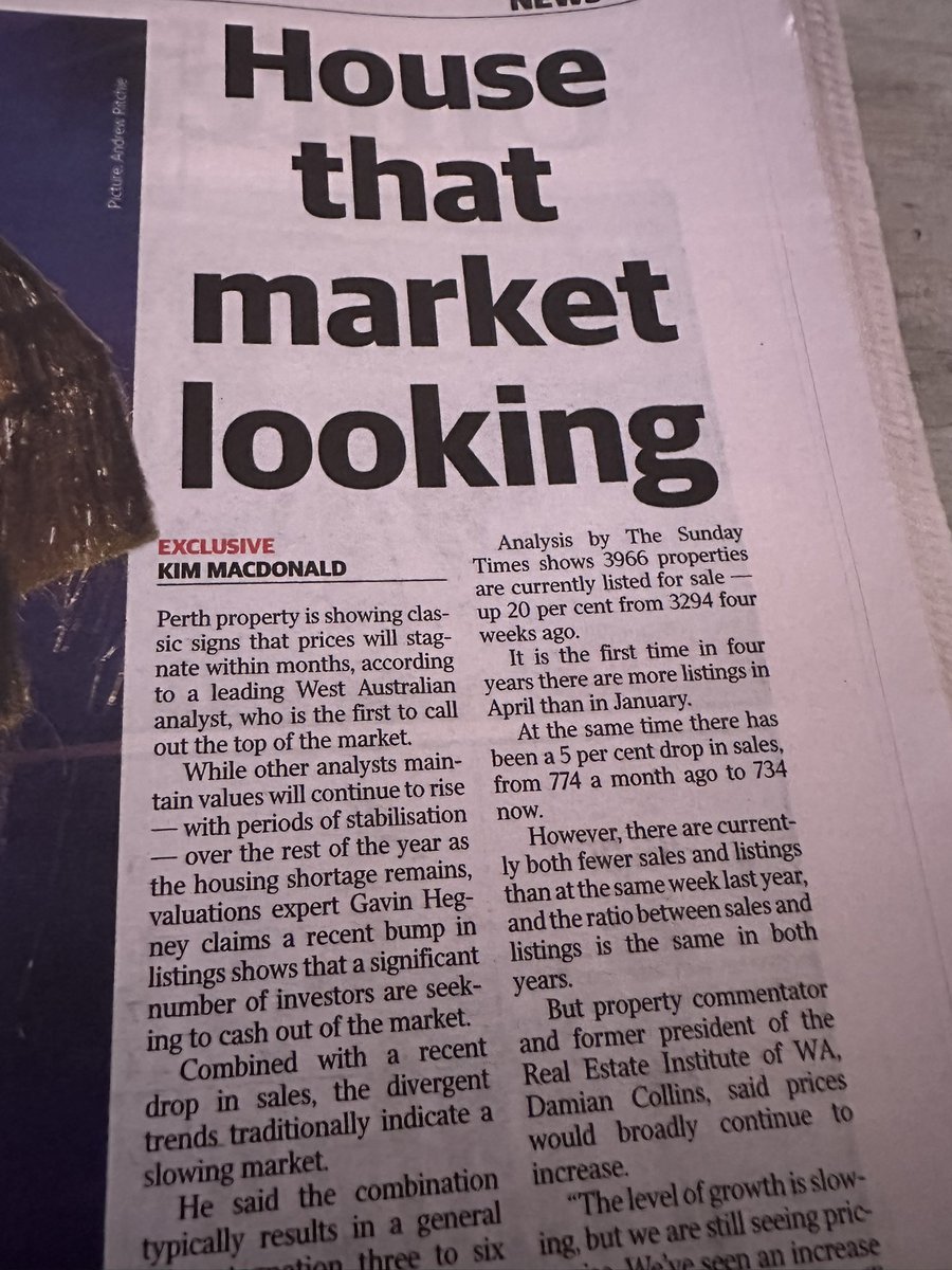 GJ4592206129943's tweet image. The first to call the top of the market @westaustralian  ??
Fake news.🤪🤪🤪
I called it 5 months ago.
Just like I called interest rate rises 18 months before they started.
Crash next year will be huge.
#perthnews #wanews #Ch7 @abcnews #reiwa