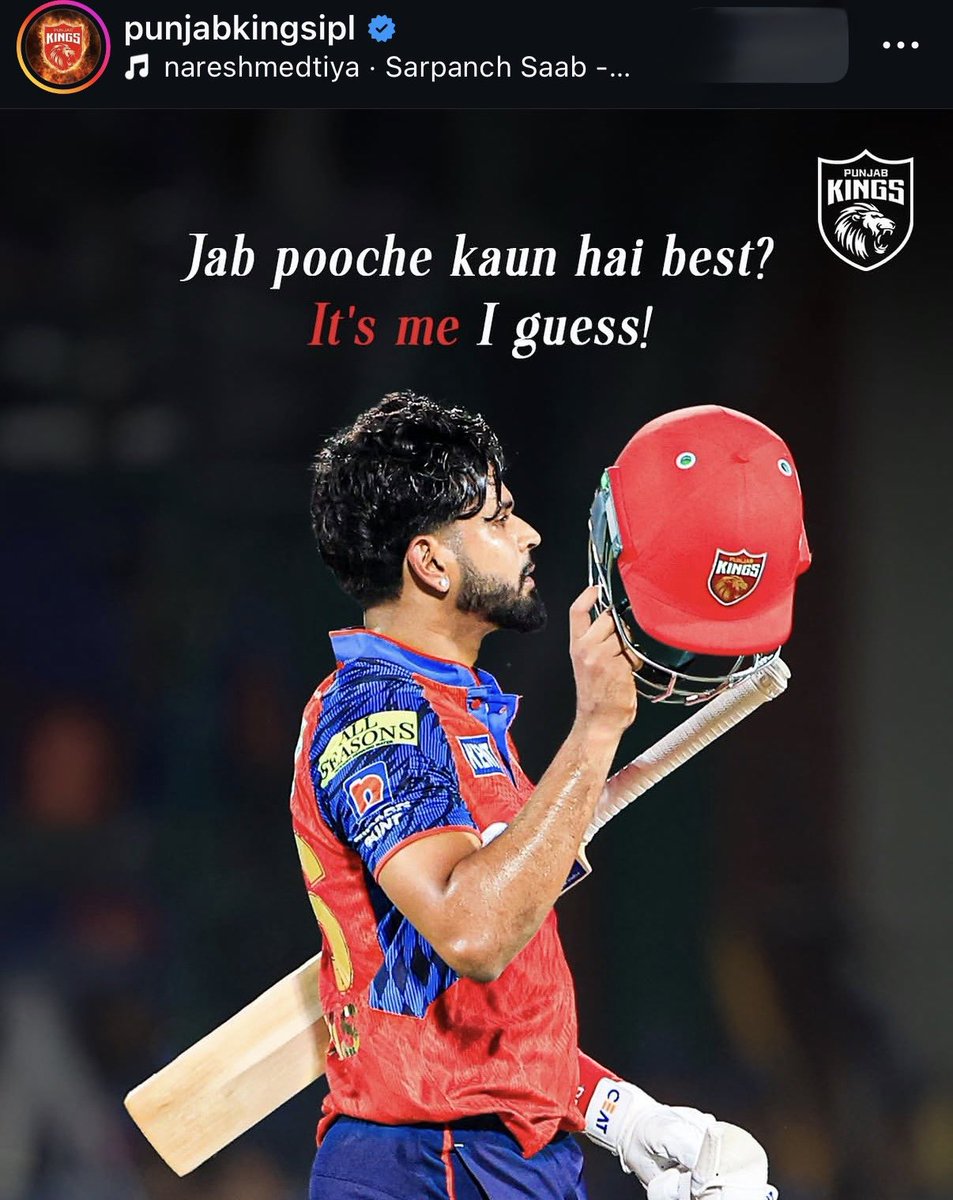 Kehkelenge1107's tweet photo. Jab pooche kaun hai best?
Mirror: It’s you bhai 🪞
Helmet: It’s you bhai 🪖
Crowd: It’s you bhai 🔥
PBKS era has arrived 👑
#PBLS https://t.co/mRTJMJvFzV