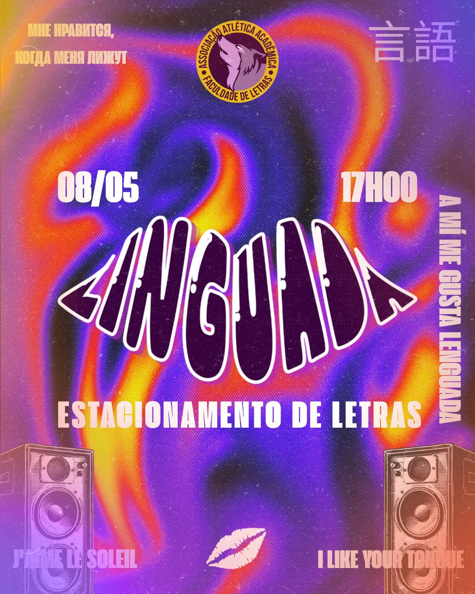 atleticaletras's tweet photo. A espera acabou… e a alcateia voltou com sede🥵🔥

No dia 08/05, às 17h, o estacionamento de Letras vai virar Baile!💋
Se prepara, porque quando o assunto é usar a língua a gente entende....🫦🔥✨

#LinguadanoFundão #letrasufrj 

https://t.co/NN4mwflJQt https://t.co/Vy5BTCJuz6