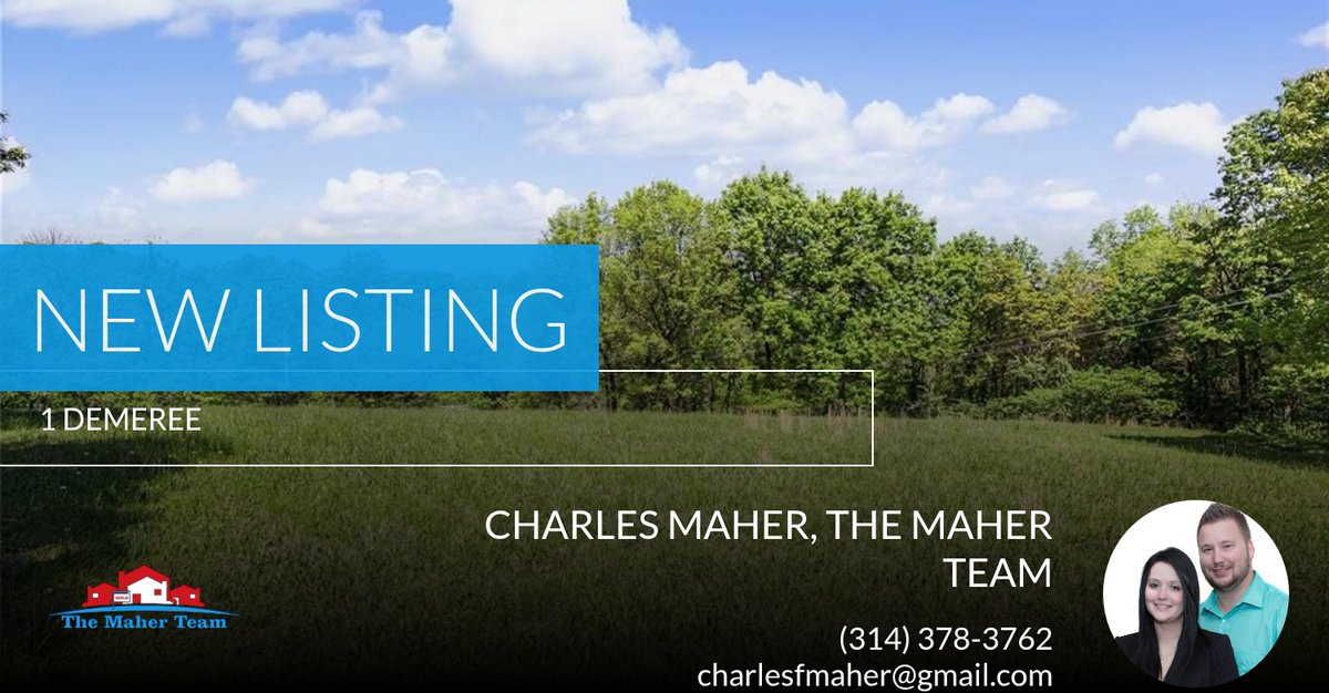 charles_maher's tweet photo. 📍 New Listing 📍 Take a look at this fantastic new property that just hit the market located at 1 Demeree in House Springs. Reach out here or at (314) 378-3762 for more information

Be sure to contact us with any real estate quest... https://t.co/p9hbSOwdx8 https://t.co/ivoDlu2Q3G