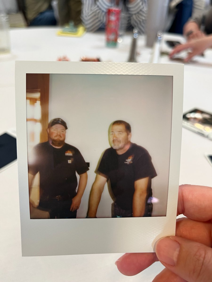 theenergycoop's tweet image. We brought a Polaroid camera to our All-Employee Meeting last week. Remember those? 📸 

We think everyone got a kick out of them, even though the picture quality isn't great! 😅
#Polaroid #Employees #Meeting #Smile