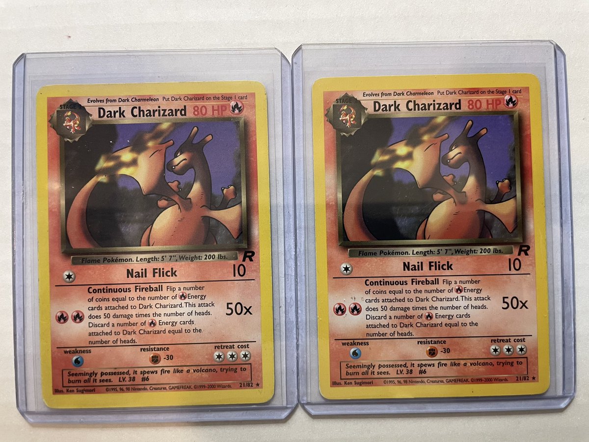 ItsJeremyReal's tweet photo. 🚨FOR TODAY ONLY!!

Selling this vintage Charizard lot PLUS a Prismatic Evolutions ETB half off. 

$625 for the zards plus $80 for the Primastic ETB 

$705 for all @BUYSELLTRADETCG @cardboardbst https://t.co/AebggSZsPY