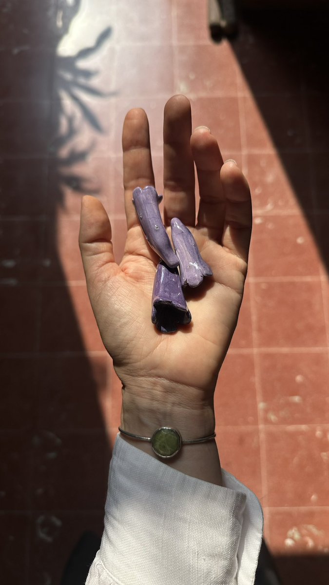 Aquí nunca quisiéramos que se terminara la temporada de #jacarandas. 
Por eso queremos mostrarles el piso de pasta que diseñamos inspirado en una de nuestras flores favoritas 💜 y además, el obsequio tan chulo que nos hizo Alatiel al regalarnos unas flores de cerámica. 

¿Se