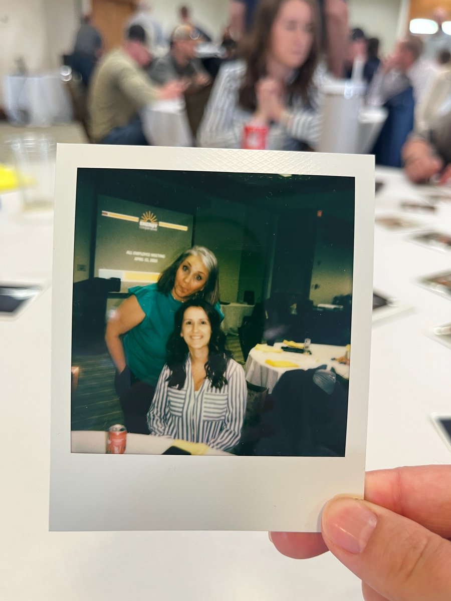 theenergycoop's tweet image. We brought a Polaroid camera to our All-Employee Meeting last week. Remember those? 📸 

We think everyone got a kick out of them, even though the picture quality isn't great! 😅
#Polaroid #Employees #Meeting #Smile