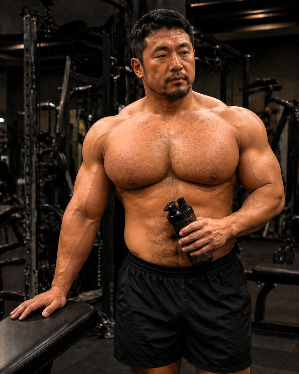 After the work.

No noise.
No posing.

Just heat,
weight,
and a quiet breath.