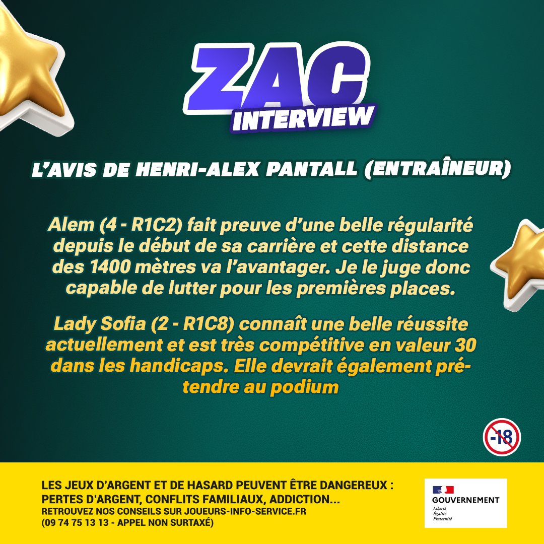 PMU_PLAY's tweet photo. 🎁 #ZacDimanche est à ParisLongchamp !  Au programme de @MathieuZacc...

👉 L'étude du e-Quinté+®
👉 L'étude du Prix Ganay
👉 Le coup de téléphone à Henri-Alex Pantall https://t.co/lBX3f3wWyl