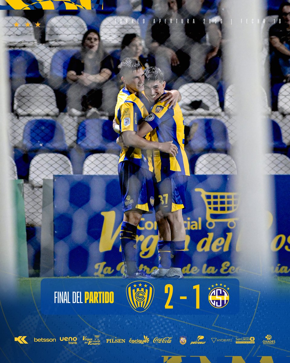 #CopadePrimeraPy

☑️ Torneo Apertura | 2026
📅 Fecha 18

Final del partido

¡¡¡VICTORIA DEL CHANCHÓN!!!🐷✌️

#LUQUEÑO 2⃣ - 1⃣  Spvo. Trinidense
⚽️⚽️Iván Maggi

#SIEMPRELUQUEÑO🇺🇦