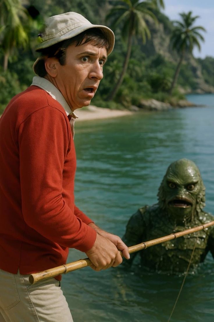 BunnieKat1962's tweet image. These are Hysterical! 
Creature from the Black Lagoon, he's so misunderstood!
#Funny