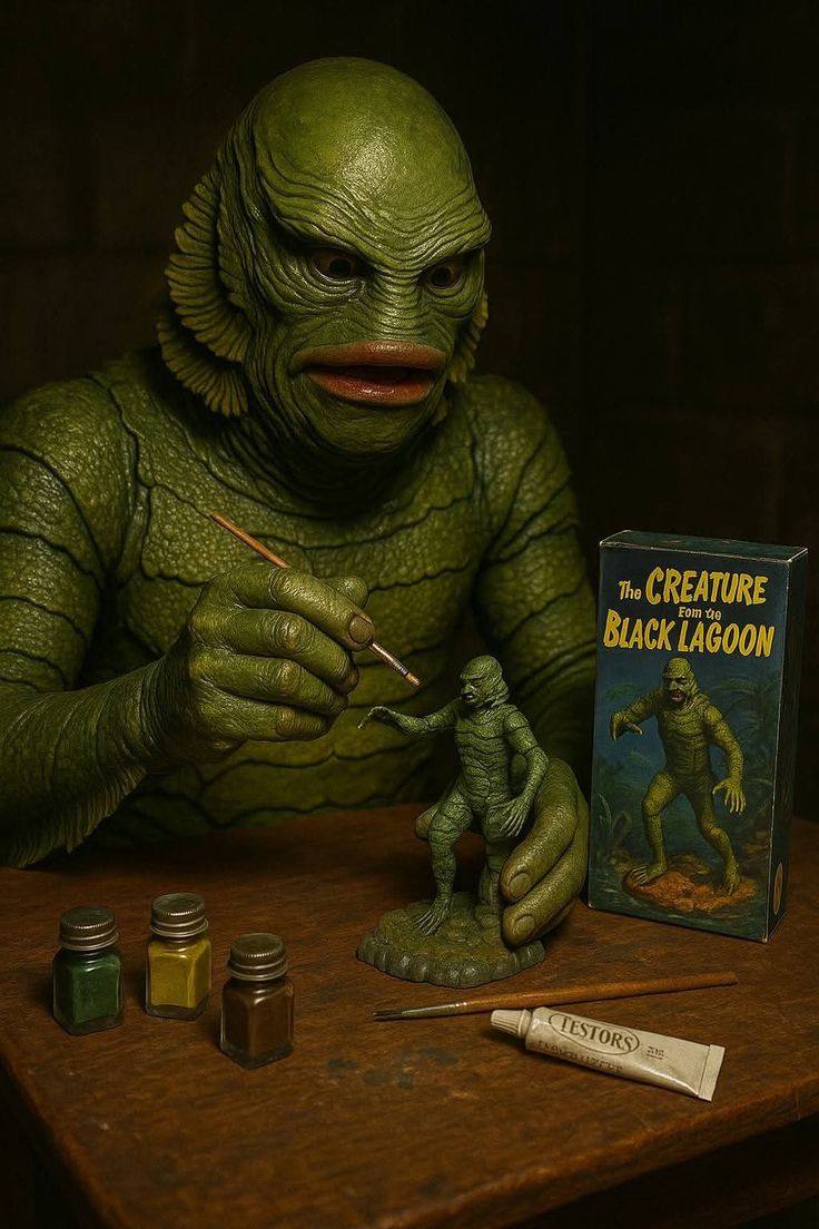 BunnieKat1962's tweet image. These are Hysterical! 
Creature from the Black Lagoon, he's so misunderstood!
#Funny