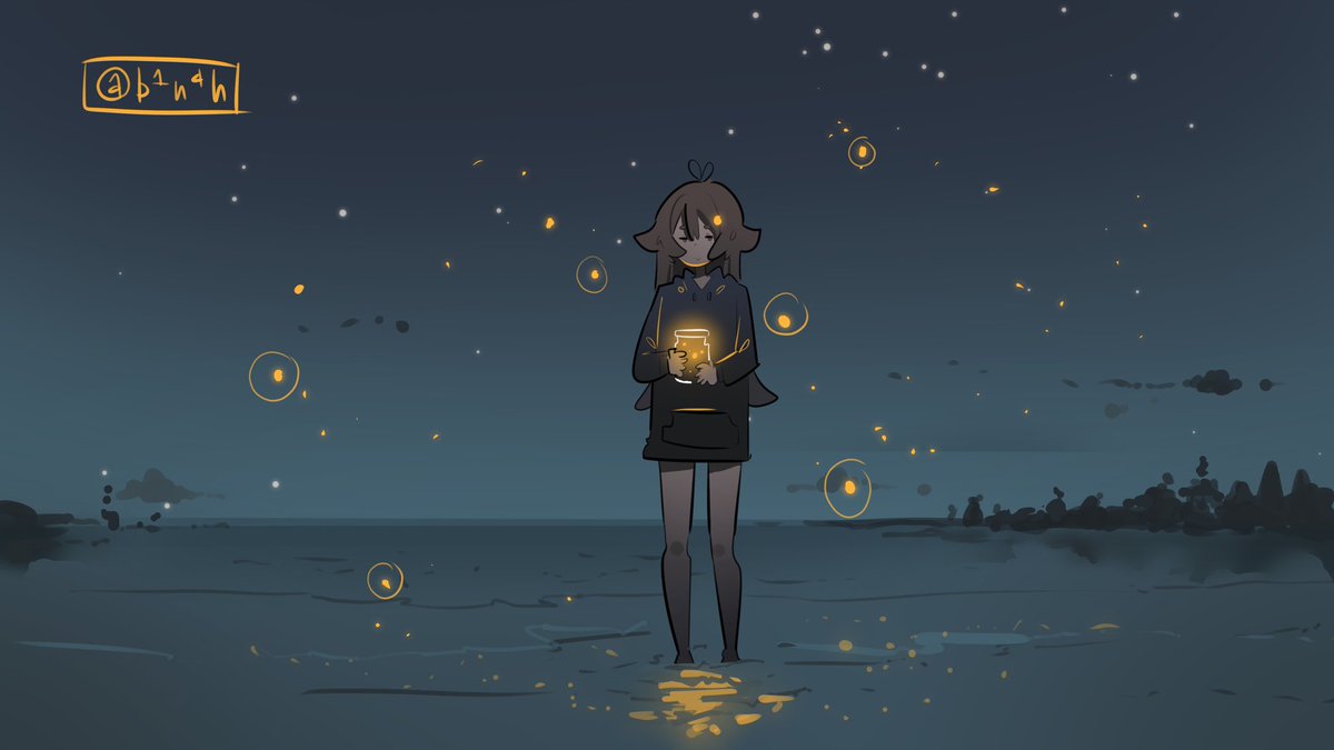 b1n4h's tweet photo. fireflies ! ! https://t.co/mRaTB7EdU3