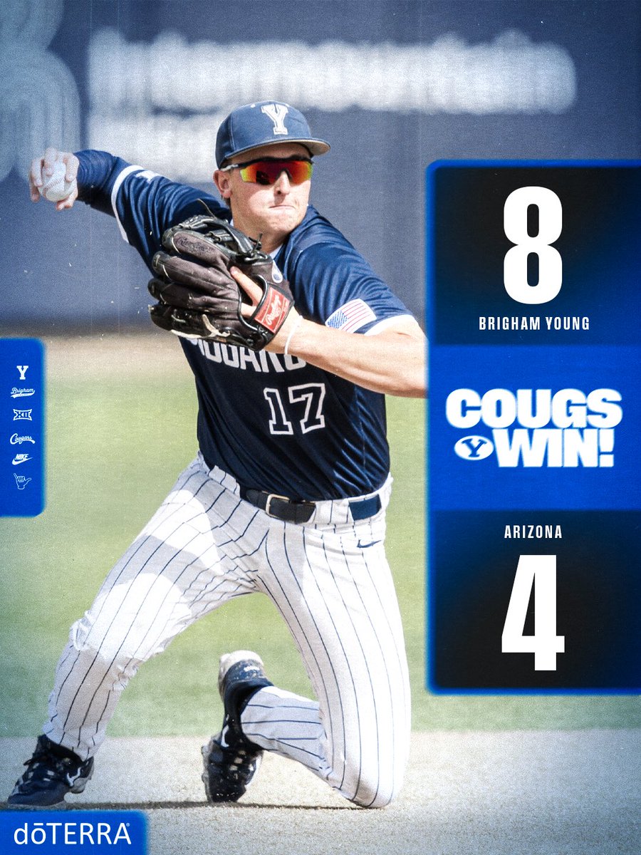 BYUBaseball's tweet photo. Series belongs to the Cougs 😤 https://t.co/9tSpXsX0SW
