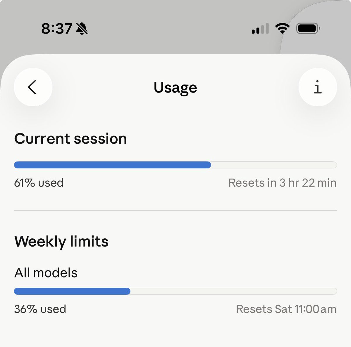 sunkcostcapital's tweet photo. I woke up. Have not used Claude yet. Laptop was closed as I slept, and yet I’m about to hit my cap. What the hell is going? https://t.co/PgN1uJfe7Q