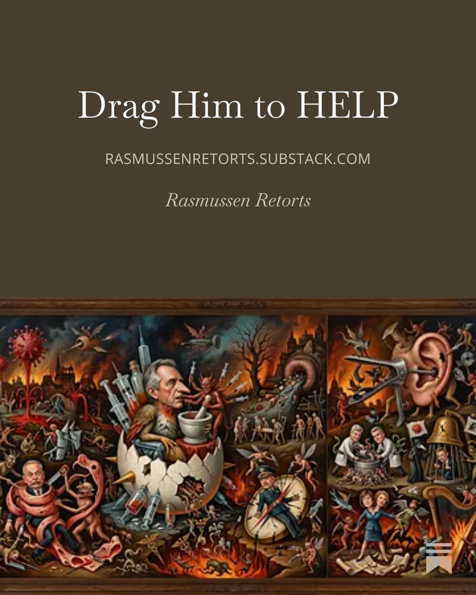 angie_rasmussen's tweet photo. AI never disappoints when I do things like ask it to make a Bosch painting of RFK Jr and the Republicans at the Senate HELP Committee. Following up on why RFK Jr needs to be removed from his position yesterday, lest our torment become eternal.
https://t.co/mxuzP696AS https://t.co/ABelVldYRd