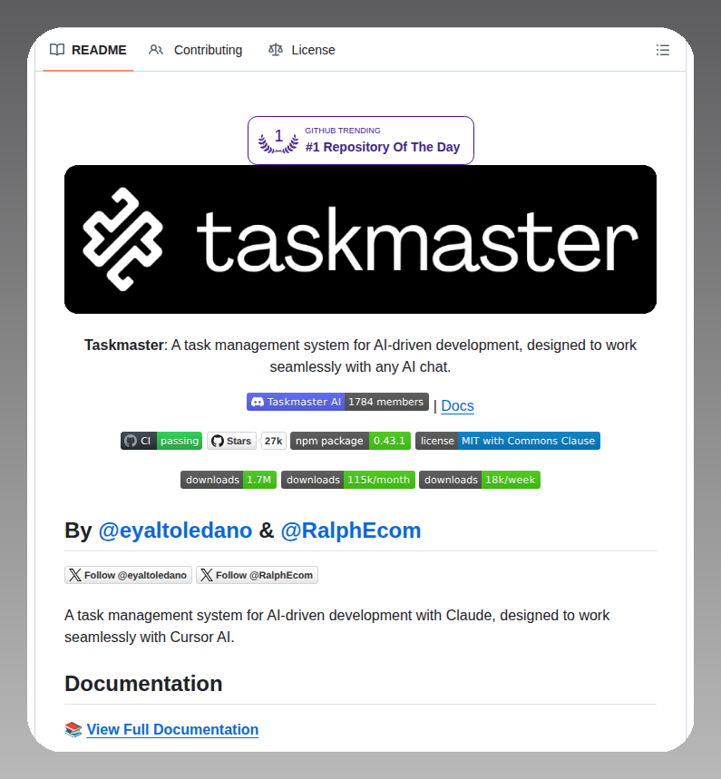 tom_doerr's tweet photo. AI-driven task management system

https://t.co/jpLANL3dmS https://t.co/Dqe43G8xLh