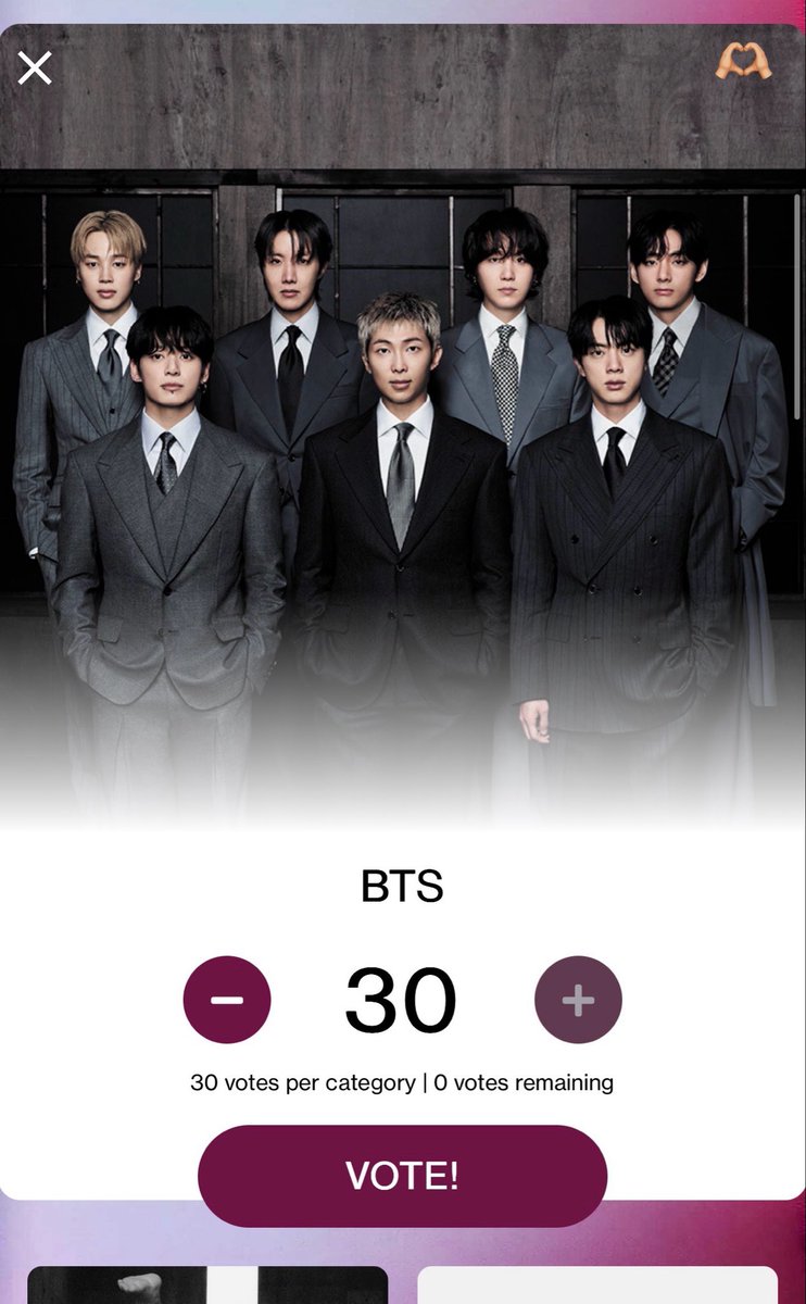 dream_love____'s tweet photo. DINÁMICA DE VOTACIÓN AMAs
NO ROMPER!
–– muestra ss de tus votos
–– etiqueta a 7 mutis 
@vastayahrii_luv @laturritadetae @jkkt_7 @koo0reo @ikowijk @giantjkstar @BTSweShine13 https://t.co/5KucM1QuUu
