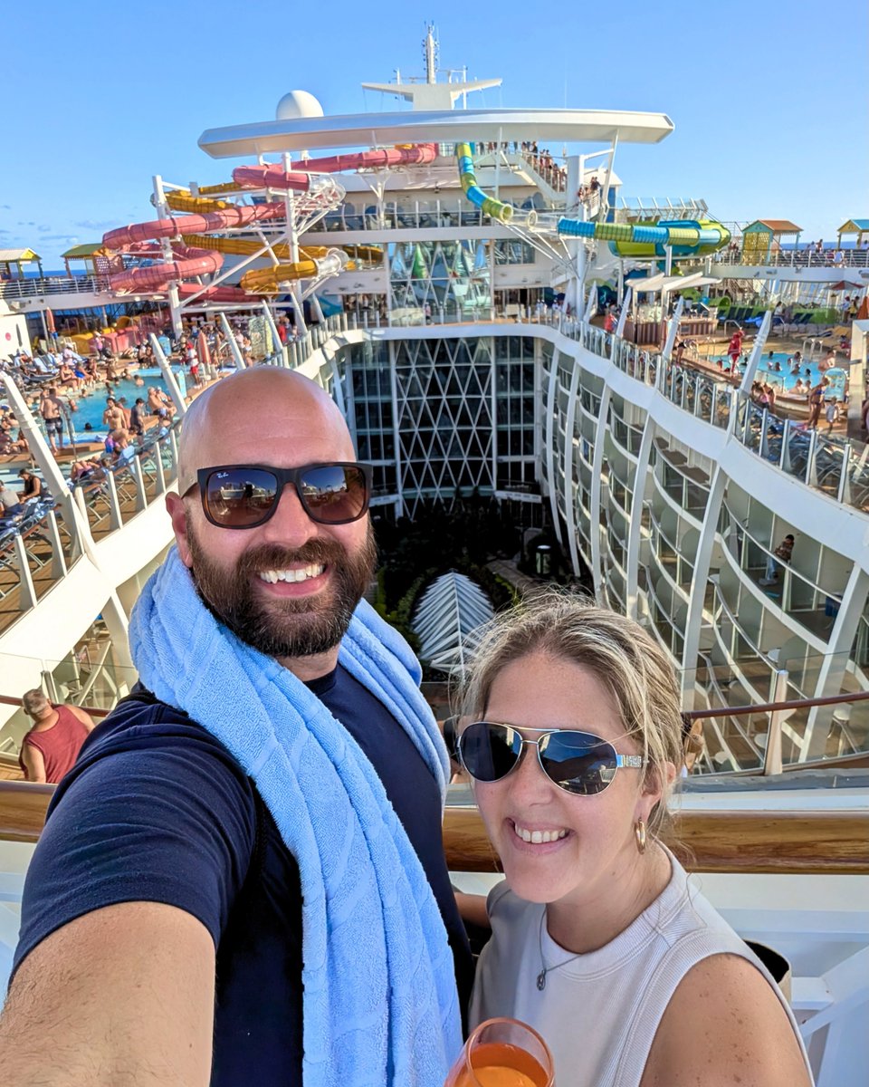 Famable2020's tweet photo. Our next video is going live tomorrow! ⏰ We tackle our first Sea Day on Oasis of the Seas. Thanks for always following along with us, and we'll see you all in the YouTube comments tomorrow! 🚢✌️#OasisOfTheSeas #RoyalCaribbean #CruiseVlog #SeaDay https://t.co/CjZg87JGqY