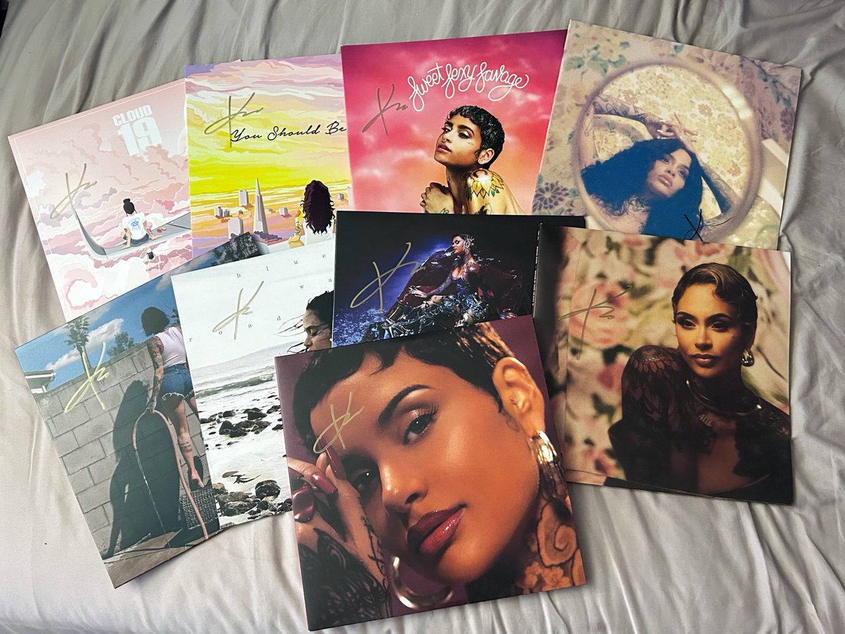 full Kehlani discography SIGNED, sealed, delivered by the queen herself ❤️
