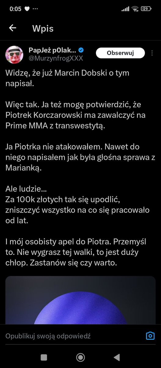 aDaMs0n777's tweet photo. Największy cwel na polskim Twitterze, internetowy hejter, kukold po raz kolejny skompromitowany przed całą Polską, tym razem znokautował go facet, którego on sam nazywał transwestytą.
#primemma #prime16
https://t.co/Do0sfgNxxE https://t.co/L96DpRNKix