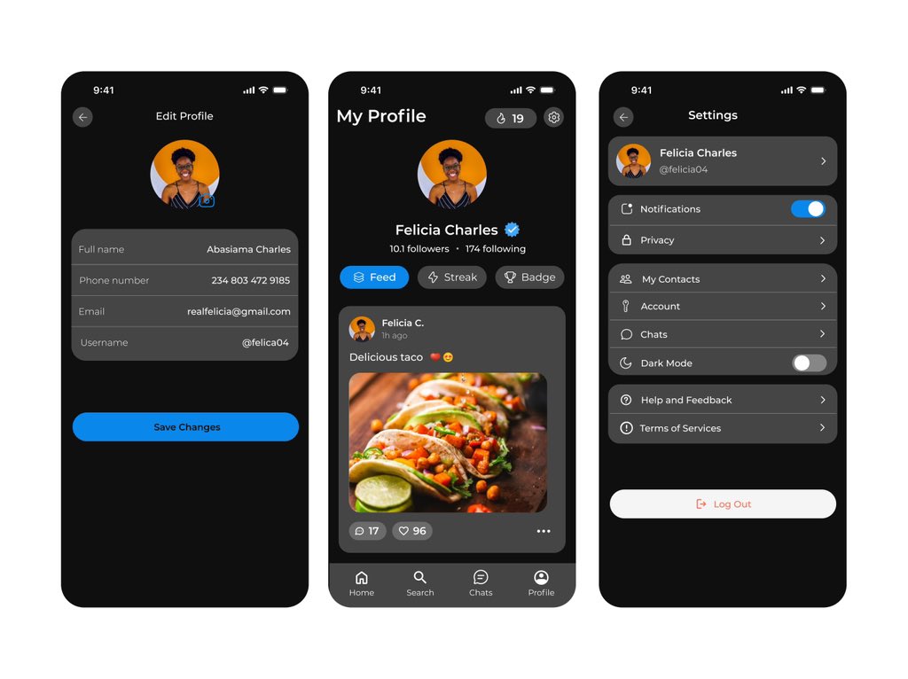 colormeloud's tweet photo. Designed a Profile &amp; Settings experience ✨

No clutter. No confusion. Just clean structure and easy control. 

Because managing your account shouldn’t feel like a task.

#uiuxdesign #productdesign #mobileapp #designthinking #userexperience https://t.co/r6jSEN4Gxh