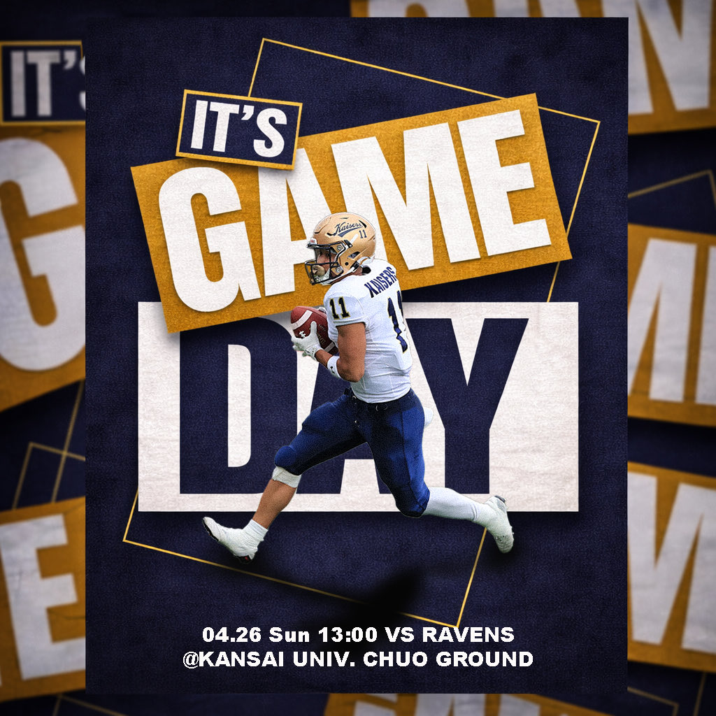 GAME DAY🔥🔥🔥 #BEATRAVENS 4/26(日)vs神戸大学 13:00Kick Off 関西