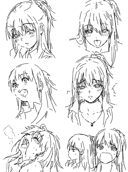 『久しぶりに再会した幼馴染はドスケベギャルになってました。』のキャラデザ段階の設定資料集を公開させていただきます裏話なんですが、カマキリファームの作品でギャルメインの作品が二つあるので、こちらはスタッフ間では白ギャルと呼んでいました表情豊かなミカ描いていて楽しかったです!