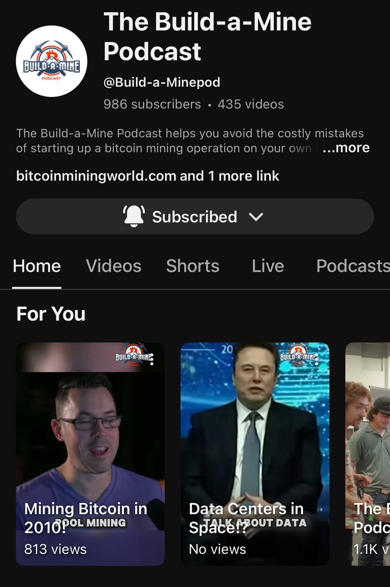 BuildaMinePod's tweet photo. Closing in On 1,000 Subs!🎉

If you haven’t Subscribed Yet, Check us Out!👇 https://t.co/fdLUkedDxr