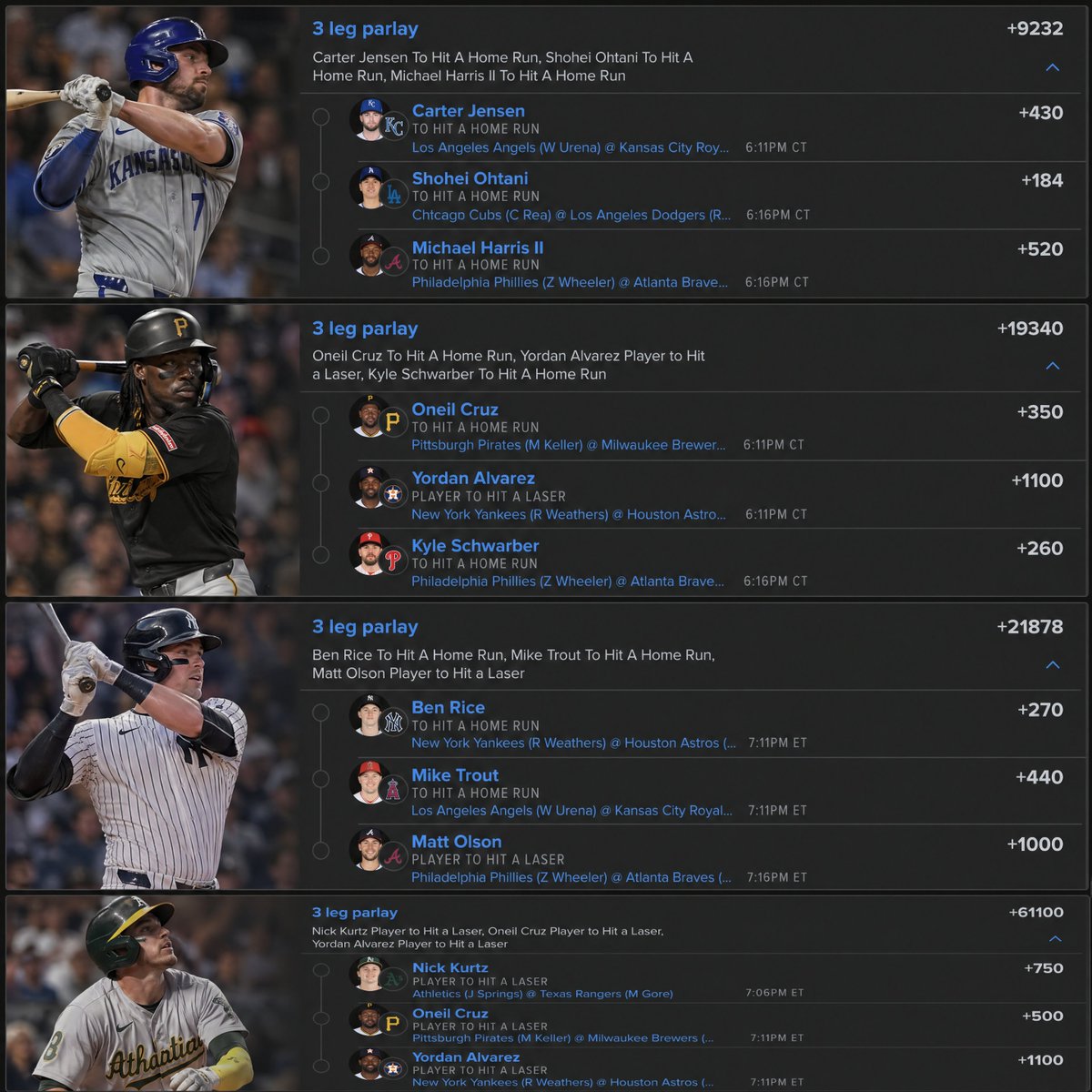 MLB Lasers tweet media