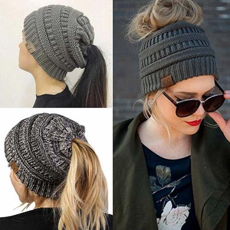 UnicunShop's tweet image. Bad hair day but still want to stay warm? 😩 Our Ponytail Beanie lets you rock your ponytail or bun while keeping cozy!  unicun.com/product/knitte… ❄️ #winterfashion #beanie #hairstyles