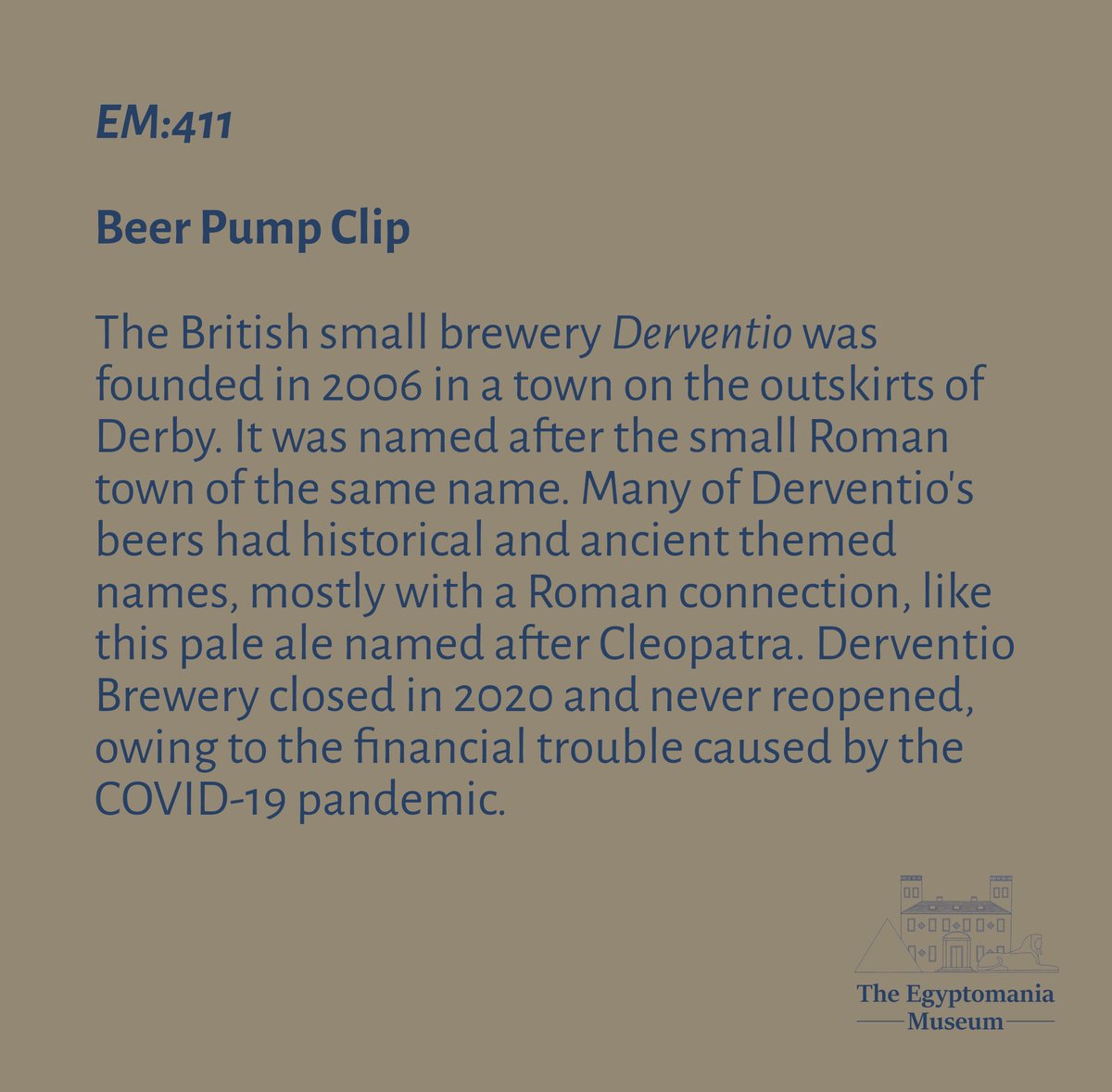 EgyptomaniaMuse's tweet image. Day 115 of #photoaday 

The pump clip from a British small- brewed pale ale named after the famous Cleopatra.

Now on display in Barnsley Museum as part of “Cleopatra and the Queens of Egypt”

#365days #365daychallenge #365photodaychallenge