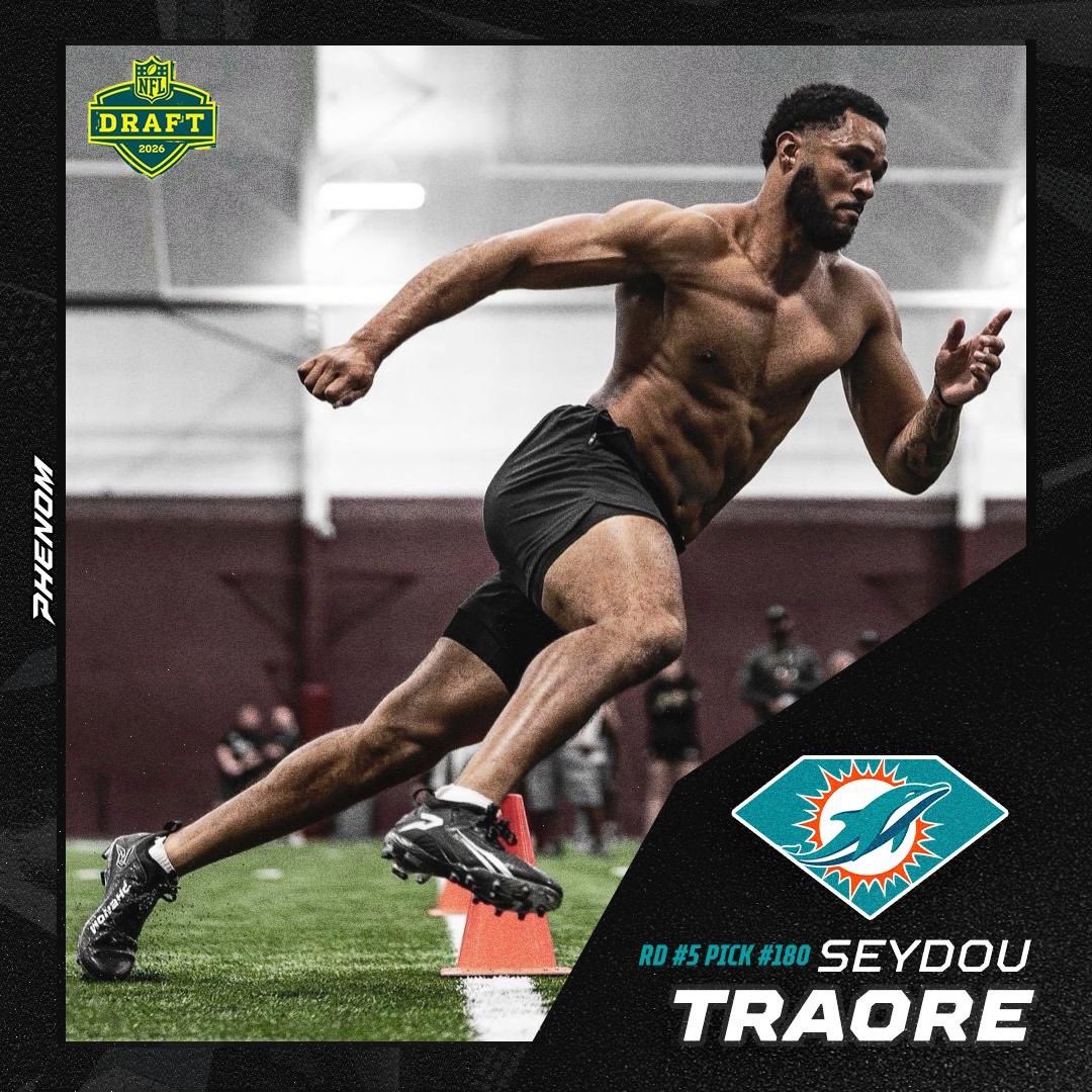 natedorton's tweet photo. Draft day gets the attention.
The work before it doesn’t.

These guys chose Phenom while they were preparing for the biggest moment of their careers.

Seydou Traore → Miami
Anthony Smith → Dallas
Jaden Dugger → San Francisco

That matters to us.

Seeing athletes trust our product when it actually counts — never gets old.

Is #Phenom on your feet?