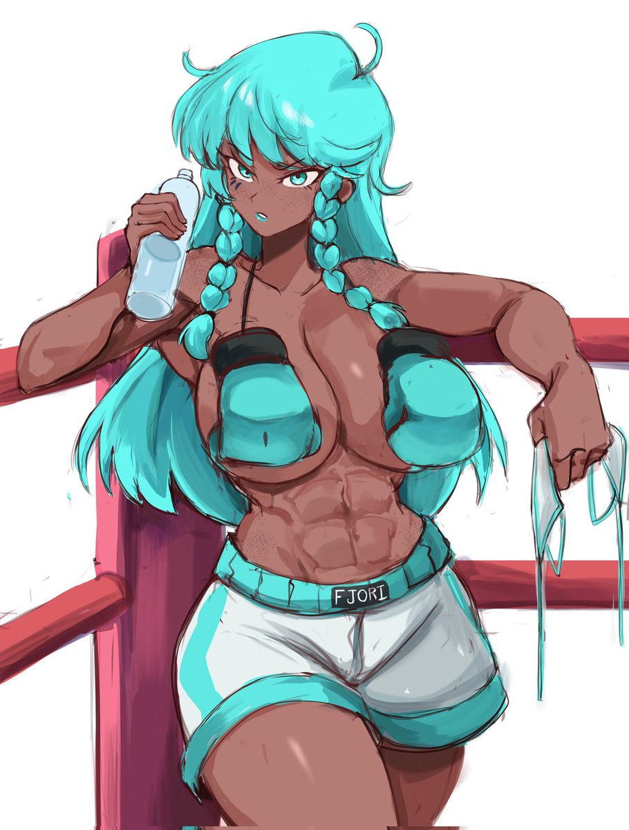 Jkev64's tweet photo. My oc Fjori drawn by the lovely @Rgsp00n ! Thank you so much for your work! 🩵 https://t.co/kXBJddN6ea