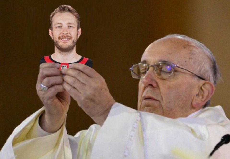 JulioHashem's tweet photo. Shoutout Linus Ullmark. After everything that went down this season, the big man battled through it all. Not only turning his game around and helping the team to the playoffs, but being the team’s best player in the series and deserving much better than a sweep. https://t.co/5fipQHhpqD