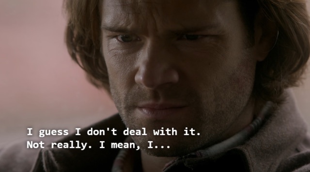 That scene where they talk about both witnessing lucifer's true face is very important to me

I think their handling of sam's lucifer trauma wasn't great at times but they did well specifically in his relationship with Rowena

Anyway #samwena no.1 spn ship