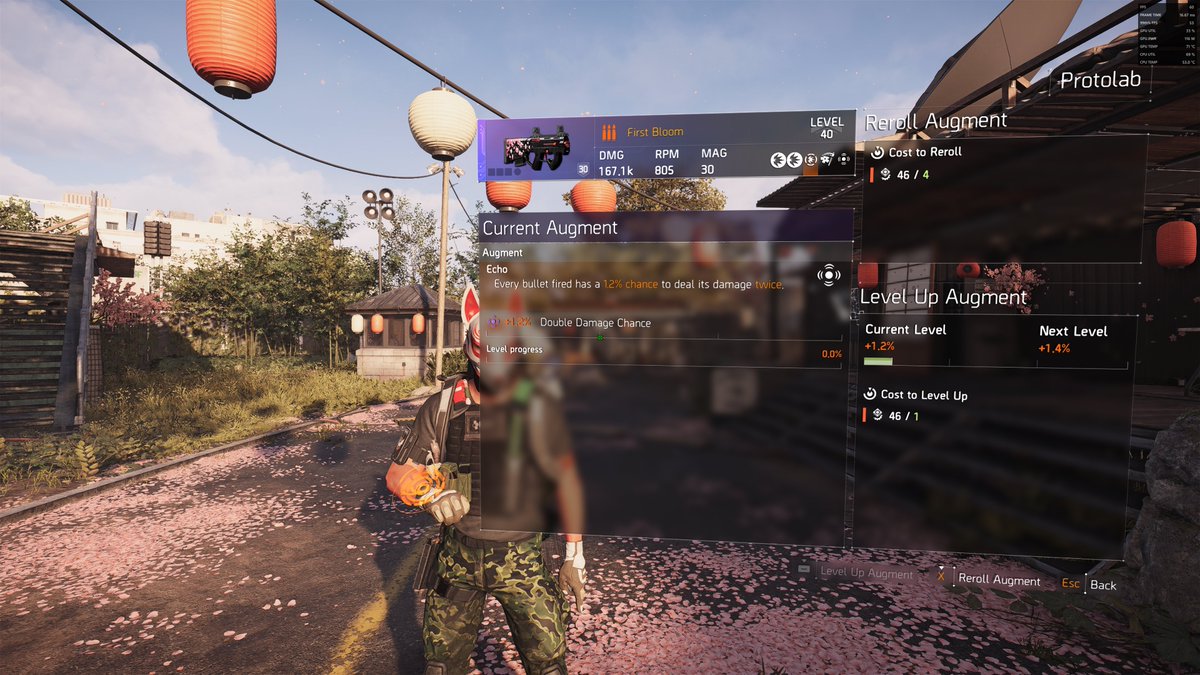 AlphaBravoOne1's tweet image. First roll on the 'First Bloom' and it's echo.

#TheDivision2