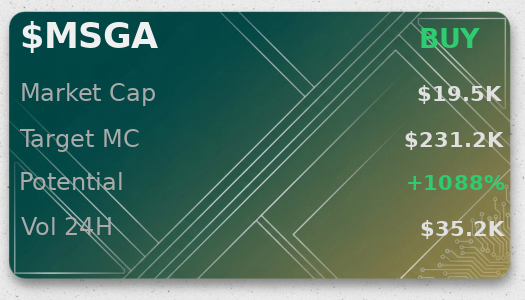 Szery09's tweet image. 🧠 ran FJiyrSSqWNTQpBgRvUTPuNqyNvRKPKRTE4Q99grTpump through @iScanLive — $MSGA going to $231.2K, buy rec  

 #Solana #Memecoin #Crypto #Degen #PumpFun #AlphaCalls #SolanaMemeCoin