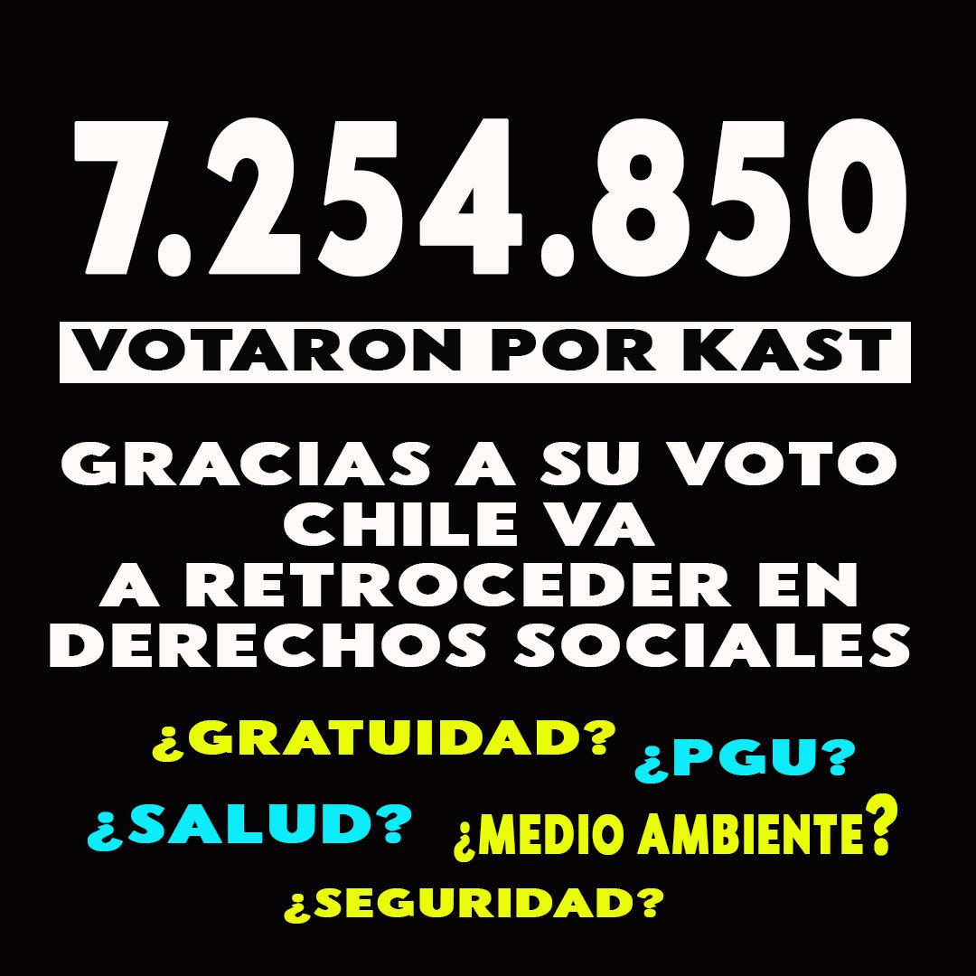 NoAlRecorte_'s tweet photo. Más de 7 millones de chilenos votaron por este gobierno.
¿Disfrutan lo votado?
Rt https://t.co/mBoWmuzSBI