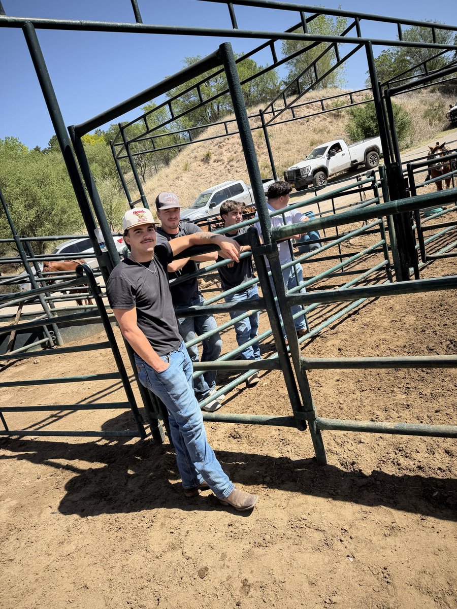 OPSUFootball's tweet photo. Who else works their school’s college rodeo?￼￼￼🤠

#HailTheAggieCrew https://t.co/VrfB3xP1ok