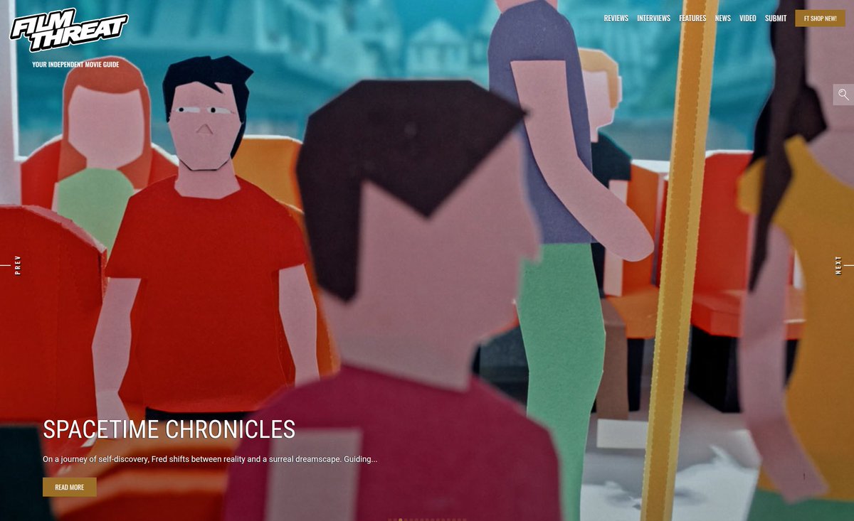 FilmThreat's tweet image. "…a visual feast not to be missed." Ricky Archuleta takes a trip through Spacetime Chronicles.
filmthreat.com/reviews/spacet… #SupportIndieFilm #Animation #SpacetimeChronicles