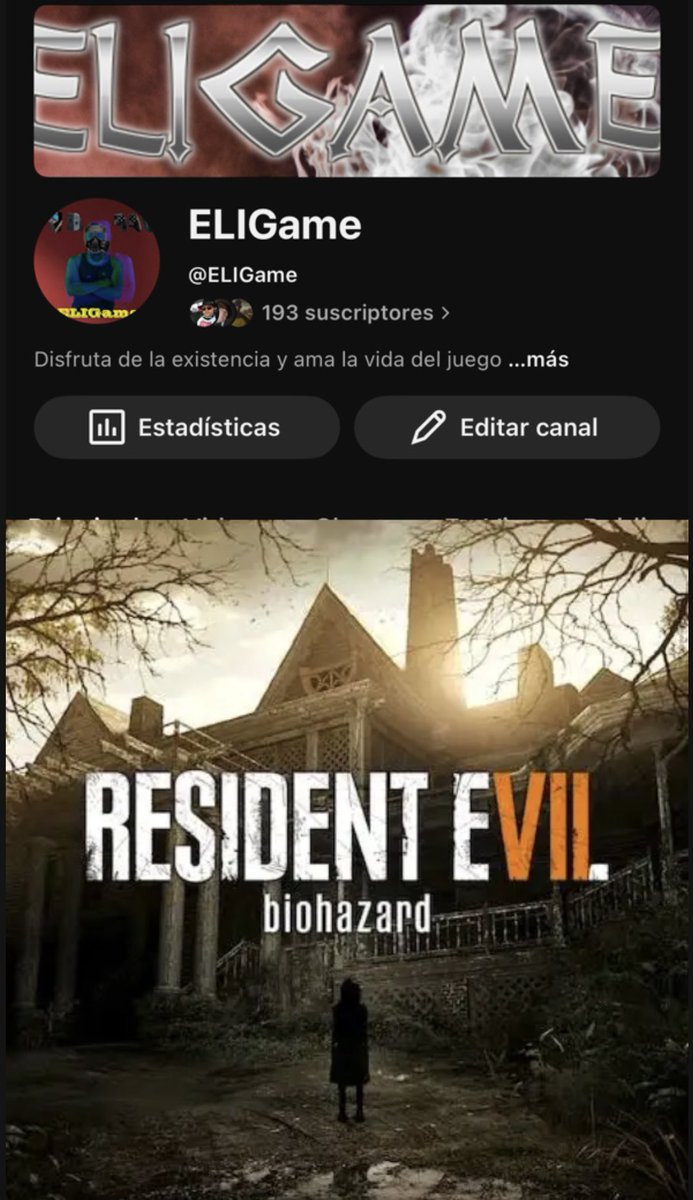 ELIGamee's tweet photo. Sobrevivir "RESIDENT EVIL 7" https://t.co/sjkDWjSSuu vía @YouTube https://t.co/7r44pCbqXJ