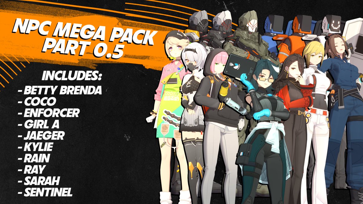GarfMaii's tweet image. I'm releasing Part 0.5 of my NPC MEGA PACK!

The full Part 1 release of the pack is taking its time and will include many more NPCs, so heres a little something.

Full character list for Part 1 in replies.

Links in the pinned tweet! #zenless_zone_zero #b3d