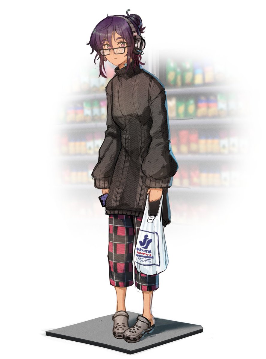 the fit of a girl I saw at the grocery store a while ago
