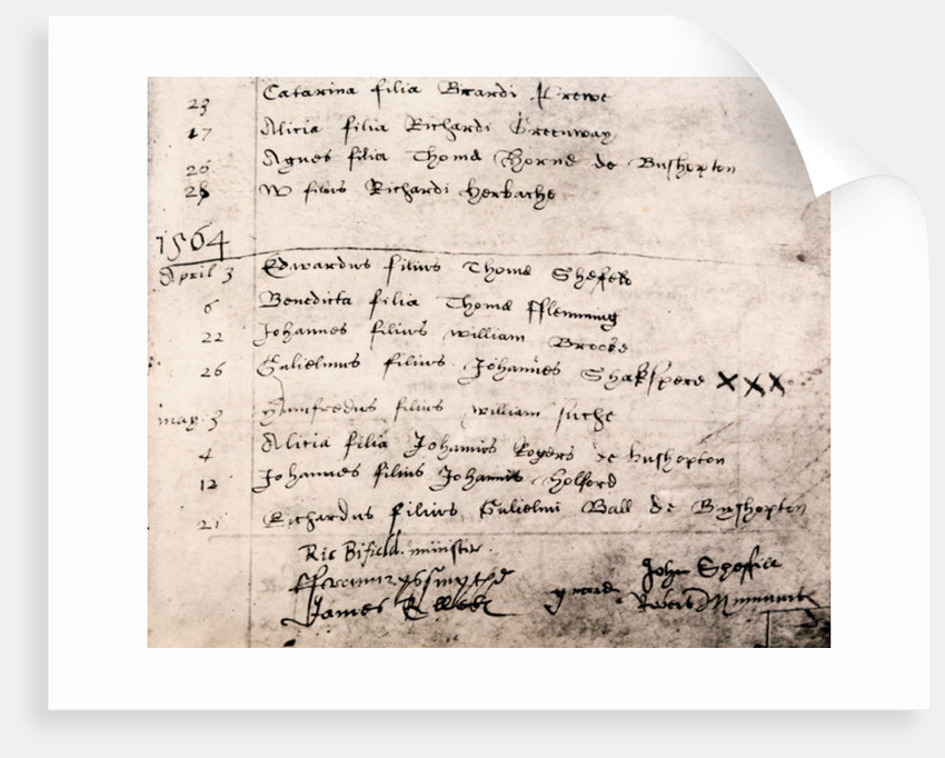 NathanFrancis__'s tweet image. "Some are born great, some achieve greatness, and some have greatness thrust upon 'em."

🎭#OTD in the #History of #Literature 26 April 1564, as noted in the Parish Register at Holy Trinity Church, Stratford-upon-Avon, #WilliamShakespeare was baptised.
