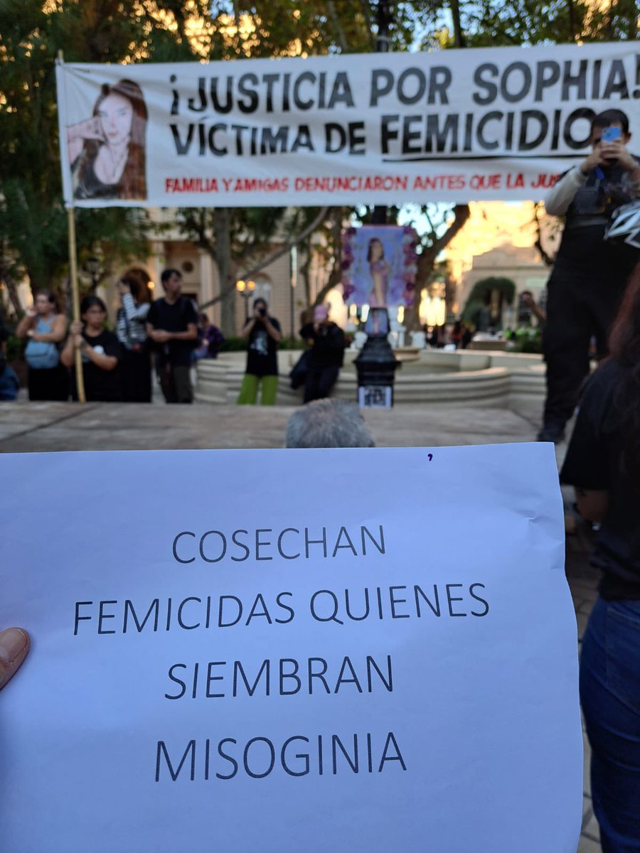 ObservatorioMP_'s tweet photo. Cada cuerpo presente en esa plaza gritó lo que no debería hacer falta repetir: NI UNA MENOS.

No descansamos hasta que haya justicia. Sophia presente, ahora y siempre. https://t.co/tXhllnz0gv